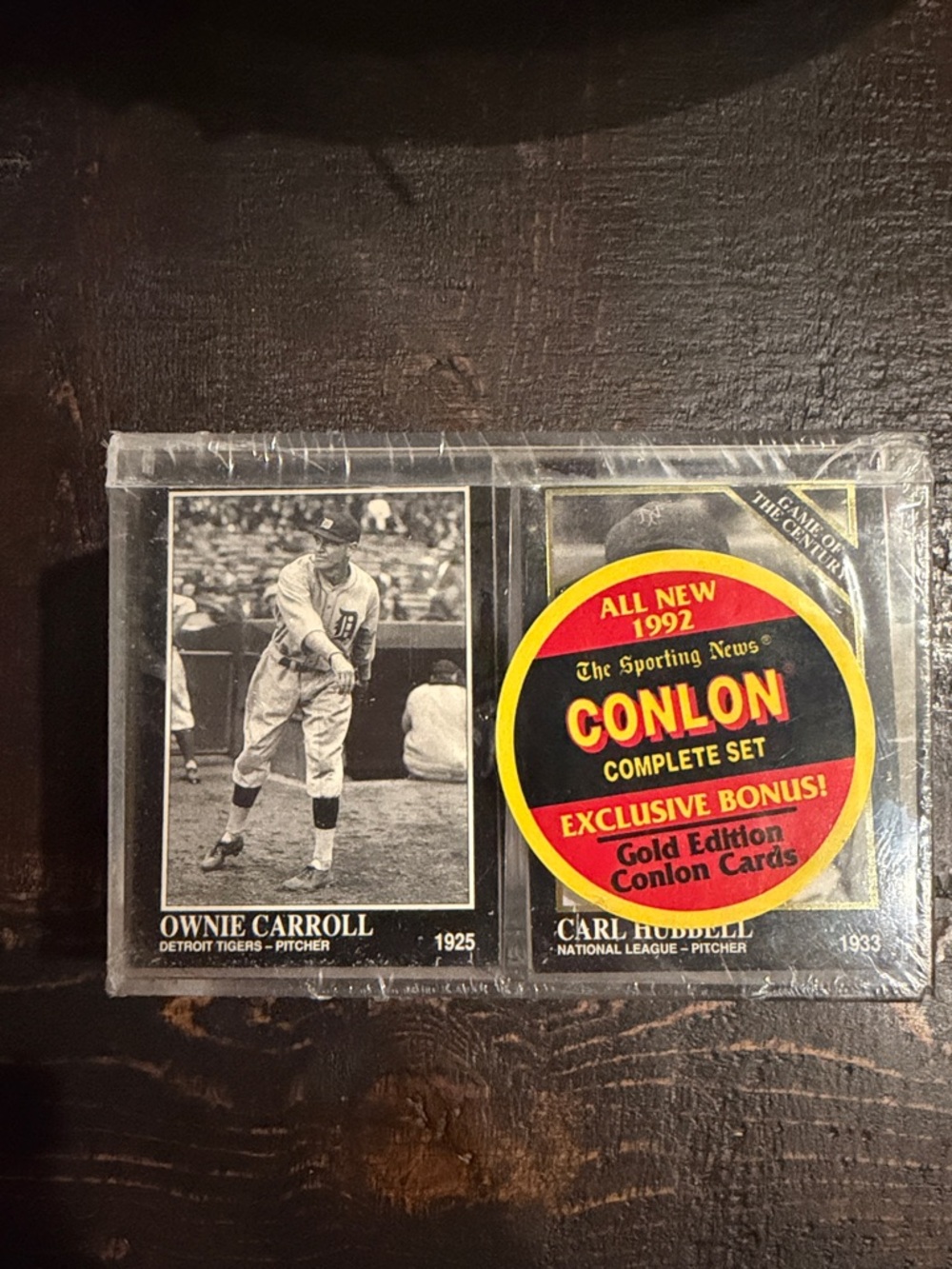 Conlon Complete 1992 Set Baseball Card Pack